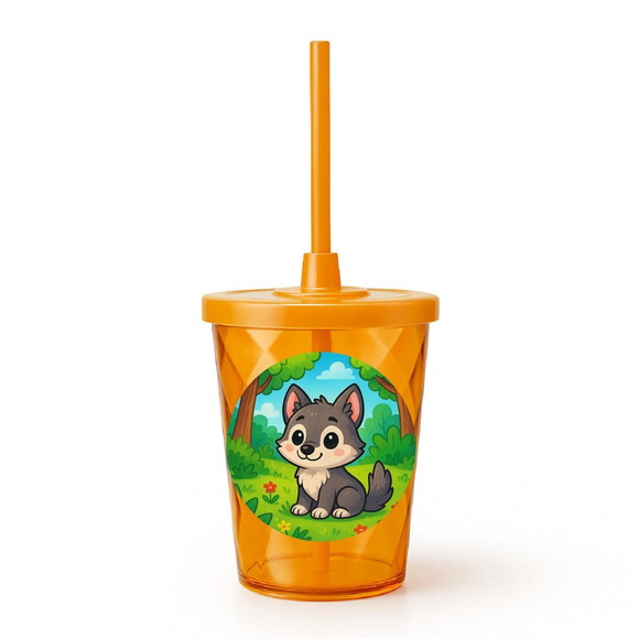 Copo Twister Personalizado 300ml Lobinho - Imagem 4