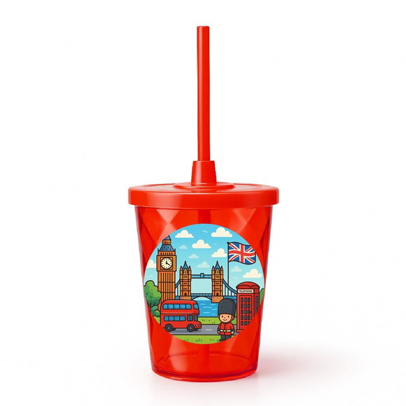 Copo Twister Personalizado 300ml Londres - Imagem 5
