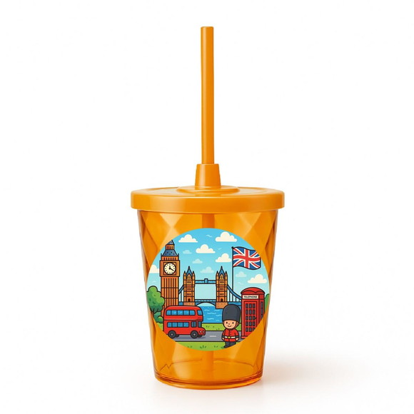 Copo Twister Personalizado 300ml Londres - Imagem 4