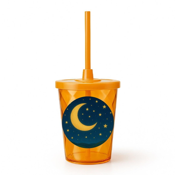 Copo Twister Personalizado 300ml Lua e Estrelas - Imagem 4