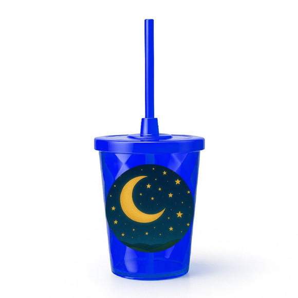 Copo Twister Personalizado 300ml Lua e Estrelas - Imagem 3