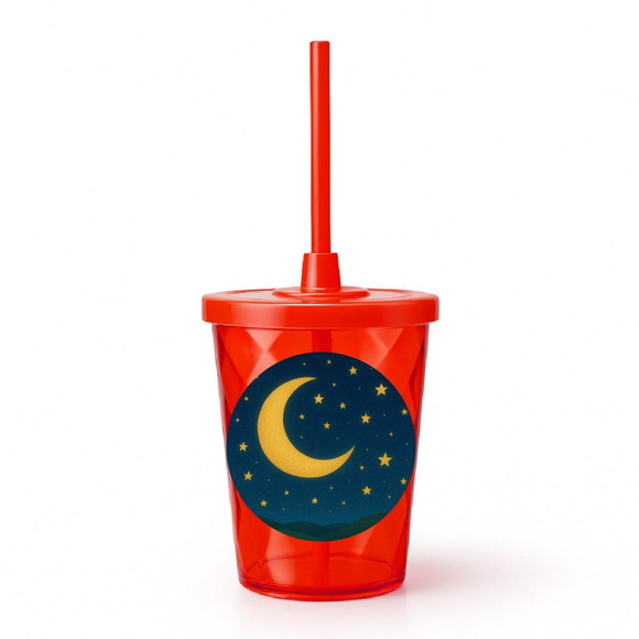 Copo Twister Personalizado 300ml Lua e Estrelas - Imagem 5
