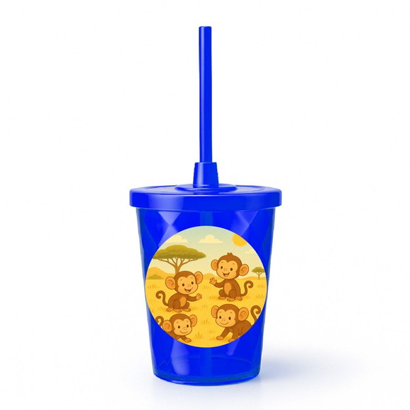 Copo Twister Personalizado 300ml Macaquinhos - Imagem 3