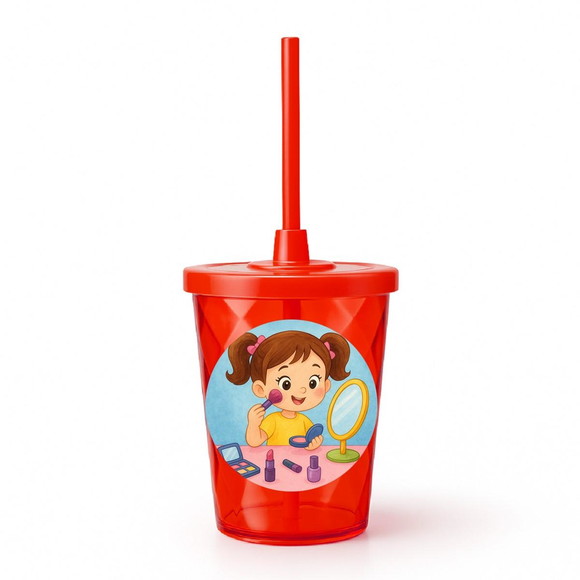 Copo Twister Personalizado 300ml Maquiagem - Imagem 5