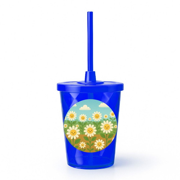Copo Twister Personalizado 300ml Margaridas - Imagem 3