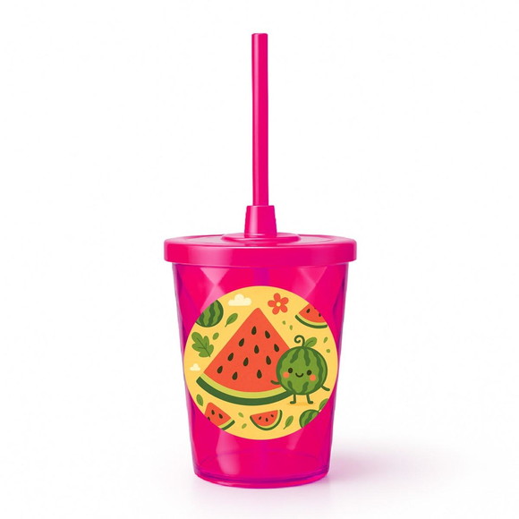 Copo Twister Personalizado 300ml Melancia - Imagem 2