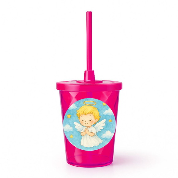 Copo Twister Personalizado 300ml Meu Batizado - Imagem 2