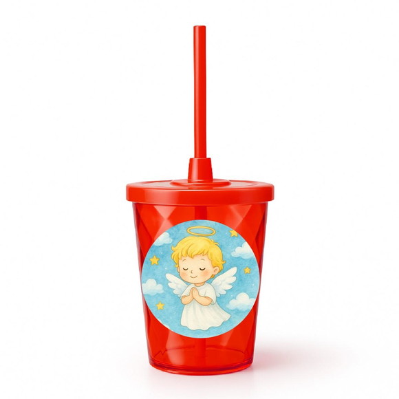 Copo Twister Personalizado 300ml Meu Batizado - Imagem 5