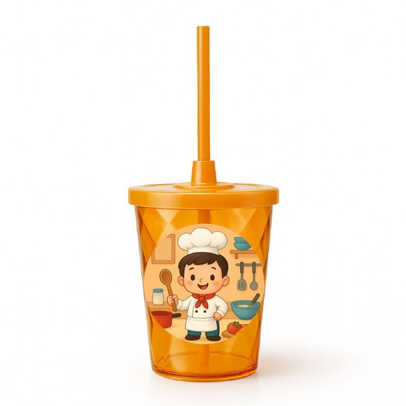 Copo Twister Personalizado 300ml Mini Chefe Menino - Imagem 4