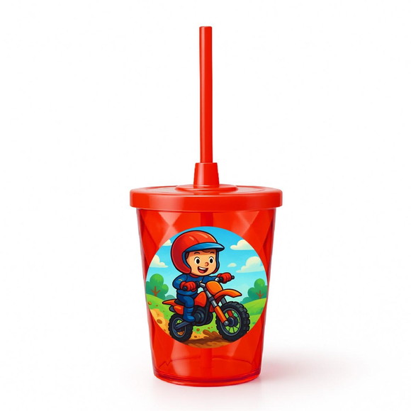 Copo Twister Personalizado 300ml Motocross - Imagem 5