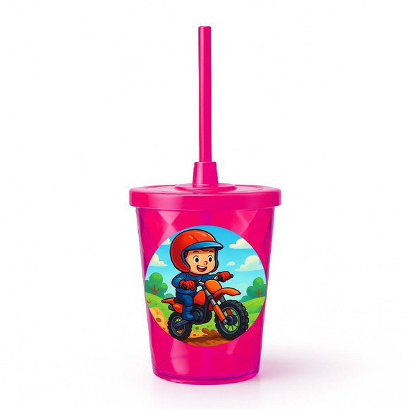 Copo Twister Personalizado 300ml Motocross - Imagem 2