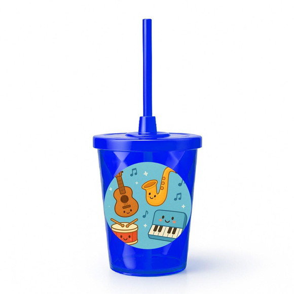 Copo Twister Personalizado 300ml Músicas Instrumentos - Imagem 3