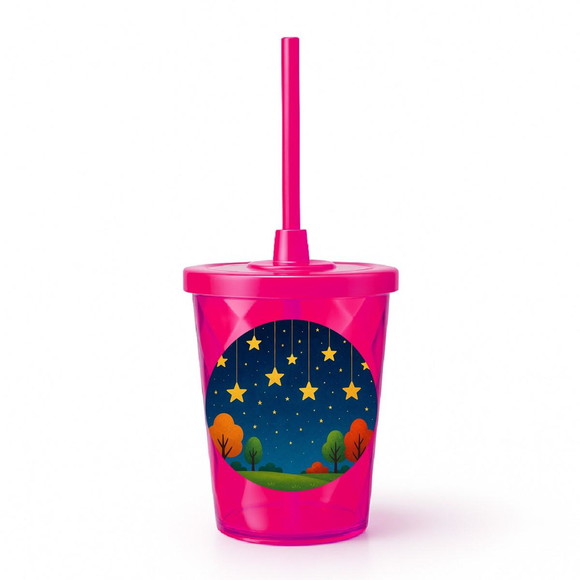 Copo Twister Personalizado 300ml Noite das Estrelas - Imagem 2