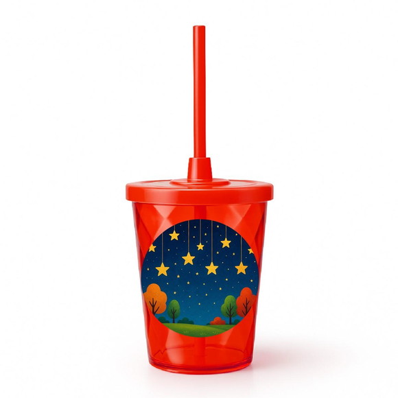 Copo Twister Personalizado 300ml Noite das Estrelas - Imagem 5