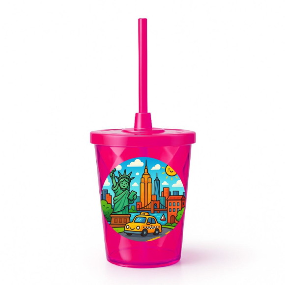 Copo Twister Personalizado 300ml Nova York - Imagem 2