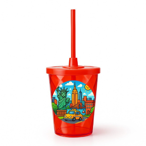 Copo Twister Personalizado 300ml Nova York - Imagem 5