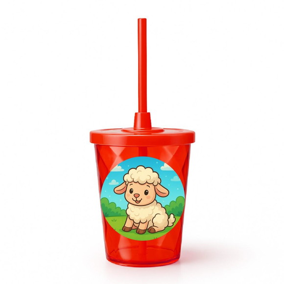 Copo Twister Personalizado 300ml Ovelhinha - Imagem 5