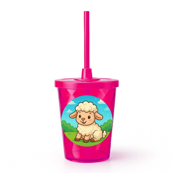 Copo Twister Personalizado 300ml Ovelhinha - Imagem 2