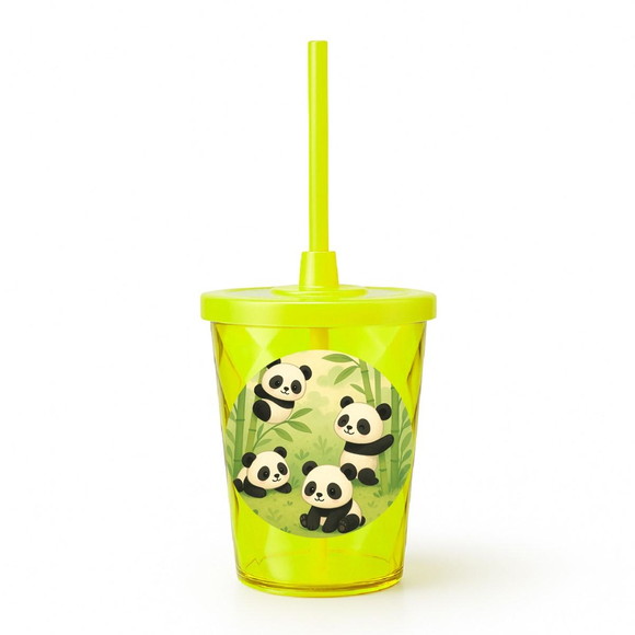 Copo Twister Personalizado 300ml Pandinhas