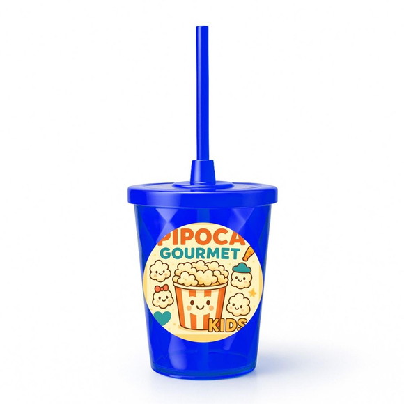 Copo Twister Personalizado 300ml Pipoca Gourmet Kids - Imagem 3