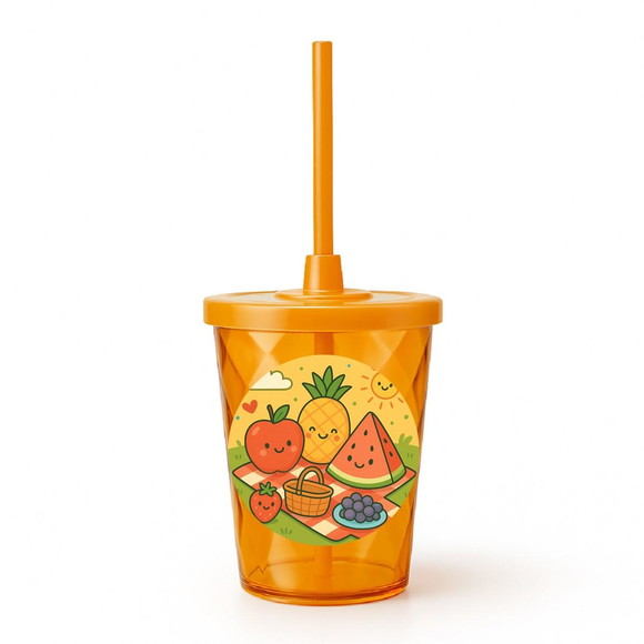 Copo Twister Personalizado 300ml Piquenique das Frutas - Imagem 4