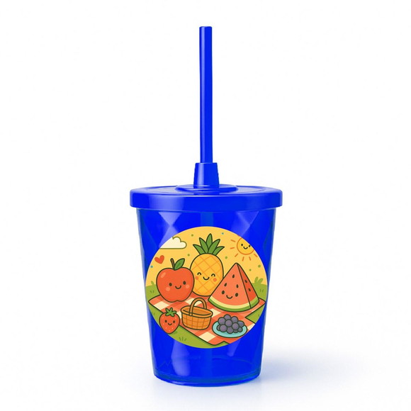 Copo Twister Personalizado 300ml Piquenique das Frutas - Imagem 3