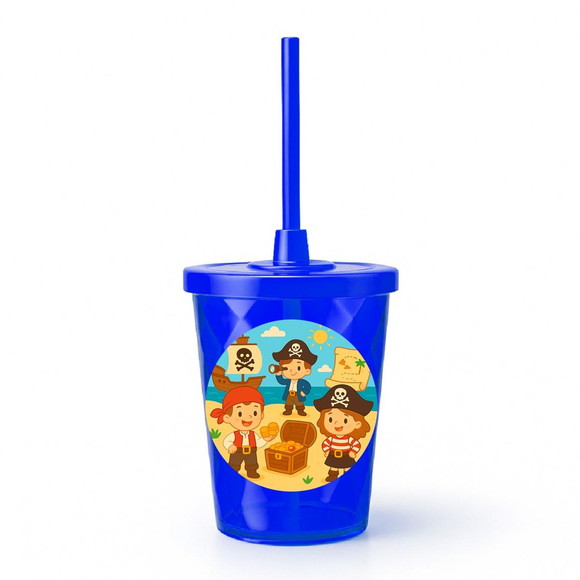 Copo Twister Personalizado 300ml Piratas - Imagem 3