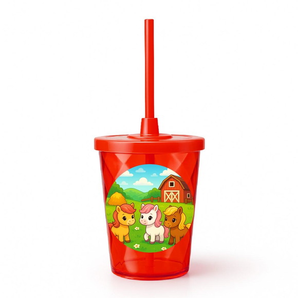 Copo Twister Personalizado 300ml Pôneis - Imagem 5