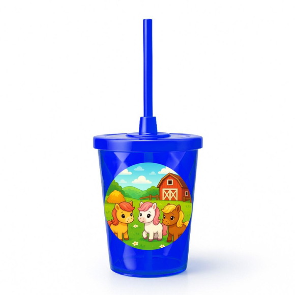 Copo Twister Personalizado 300ml Pôneis - Imagem 3