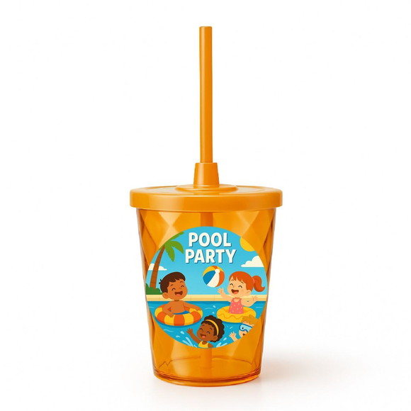 Copo Twister Personalizado 300ml Pool Party - Imagem 4