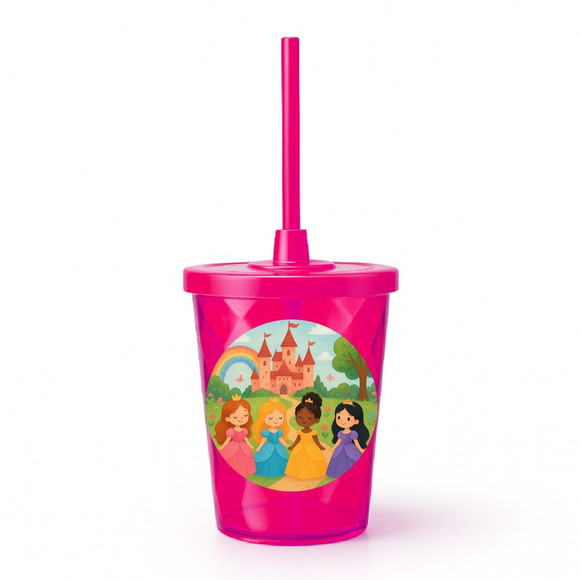 Copo Twister Personalizado 300ml Princesas Encantadas - Imagem 2