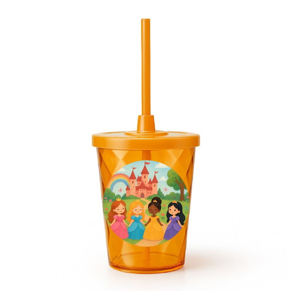 Copo Twister Personalizado 300ml Princesas Encantadas - Imagem 4