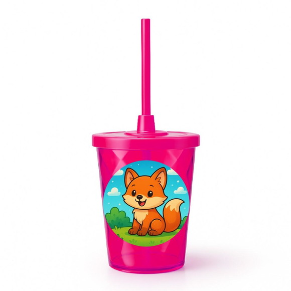 Copo Twister Personalizado 300ml Raposinha - Imagem 2