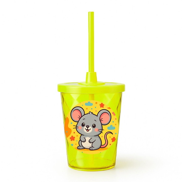 Copo Twister Personalizado 300ml Ratinho Fofo