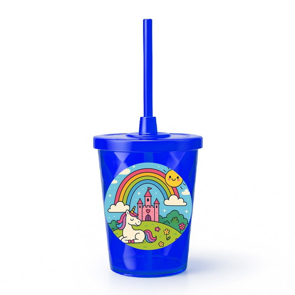 Copo Twister Personalizado 300ml Reino do Arco-íris - Imagem 3
