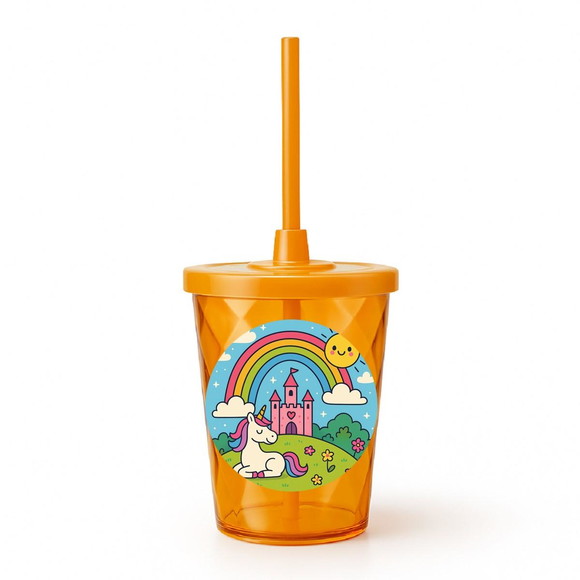 Copo Twister Personalizado 300ml Reino do Arco-íris - Imagem 4