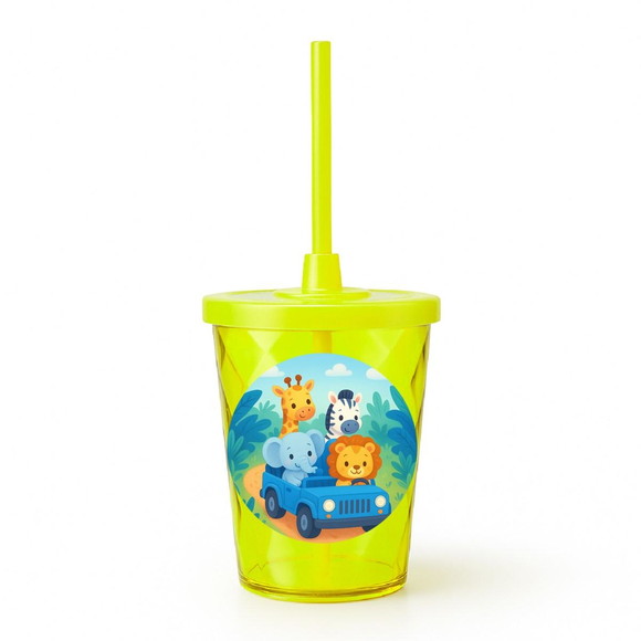 Copo Twister Personalizado 300ml Safari Azul