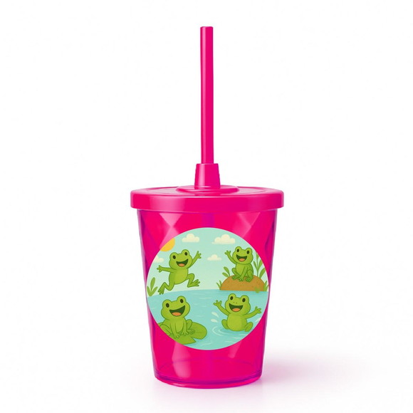 Copo Twister Personalizado 300ml Sapos Divertidos - Imagem 2