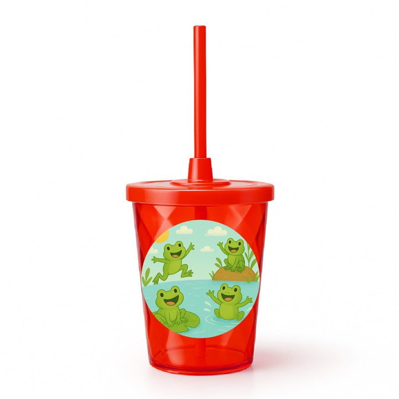 Copo Twister Personalizado 300ml Sapos Divertidos - Imagem 5