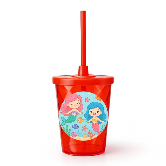 Copo Twister Personalizado 300ml Sereias - Imagem 5