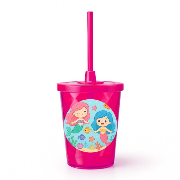 Copo Twister Personalizado 300ml Sereias - Imagem 2