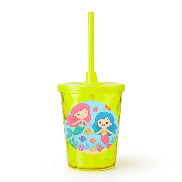 Copo Twister Personalizado 300ml Sereias