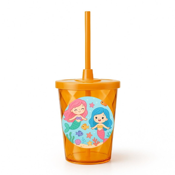 Copo Twister Personalizado 300ml Sereias - Imagem 4