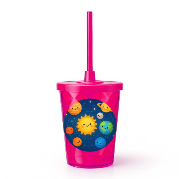 Copo Twister Personalizado 300ml Sistema Solar - Imagem 2