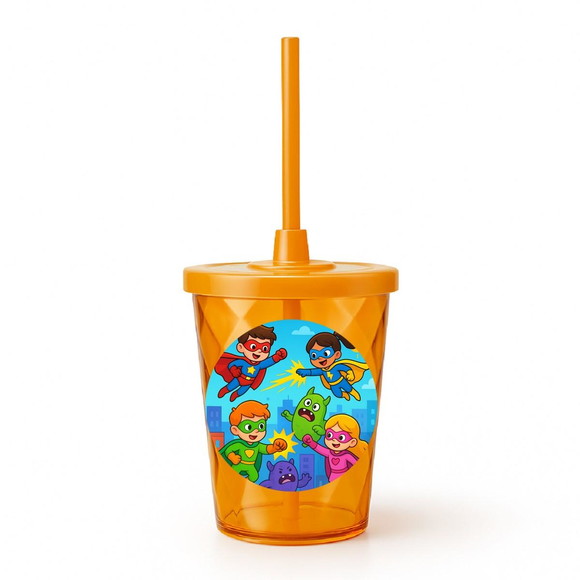 Copo Twister Personalizado 300ml Super Heróis - Imagem 4