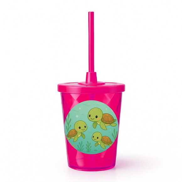 Copo Twister Personalizado 300ml Tartaruguinhas - Imagem 2
