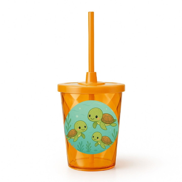 Copo Twister Personalizado 300ml Tartaruguinhas - Imagem 4