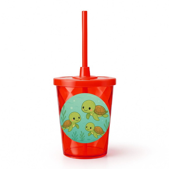 Copo Twister Personalizado 300ml Tartaruguinhas - Imagem 5