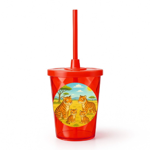 Copo Twister Personalizado 300ml Tigres - Imagem 5