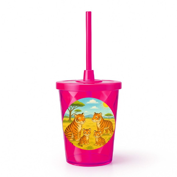 Copo Twister Personalizado 300ml Tigres - Imagem 2